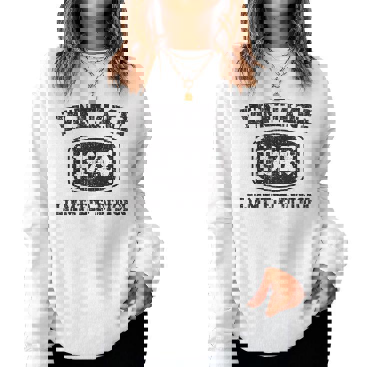 75 Year Old Vintage 1948 Happy 75Th Birthday Women Men Women Sweatshirt