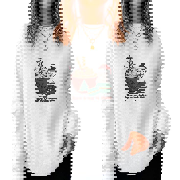 Christmas Have A Cup Of Cheer V2 Women Crewneck Graphic Sweatshirt