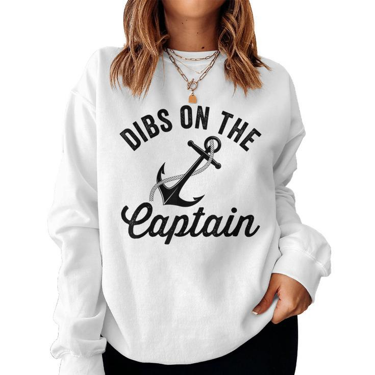 Dibs On The Captain Captain Wife Women Sweatshirt