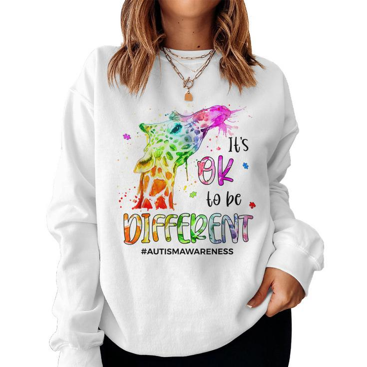 Its Ok To Be Different Autism Awareness Month Women Kid Women Sweatshirt
