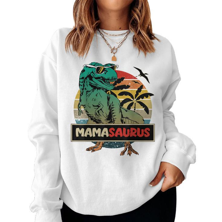 Matching Family Mamasaurus Trex Mom Women Sweatshirt