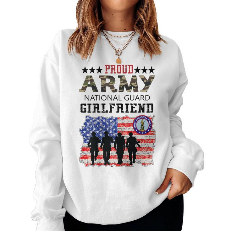Proud Army National Guard Girlfriend Veteran Womens Women Sweatshirt