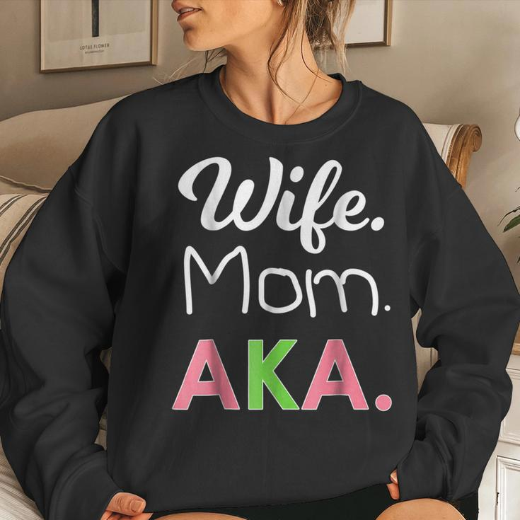 Aka Mom Alpha Sorority For Proud Mother Wife Women Sweatshirt Gifts for Her