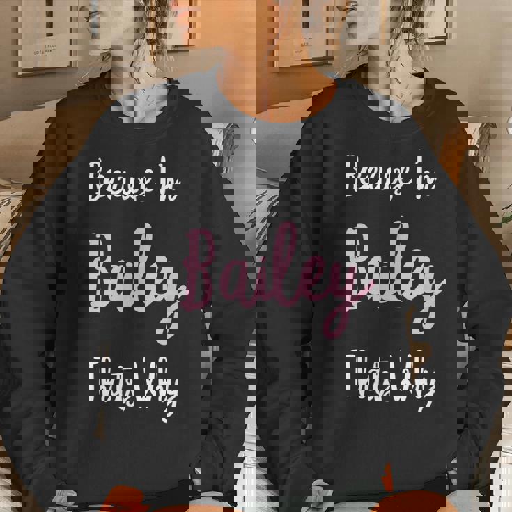 Bailey Name Personalized Custom Women Girl Pink Kids Girly Sweatshirt Gifts for Her Bailey Name Personalized Custom Women Girl Pink Kids Girly Sweatshirt Gifts for Her