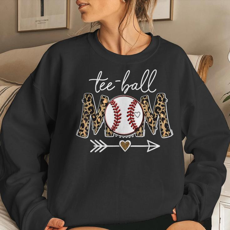 Ball Mom Leopard Tball Mom Baseball Sweatshirt Gifts for Her