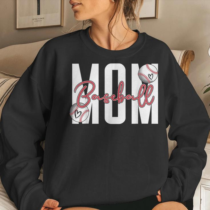 Baseball Mom Letter Print Mama Baseball Lover Women Sweatshirt Gifts for Her