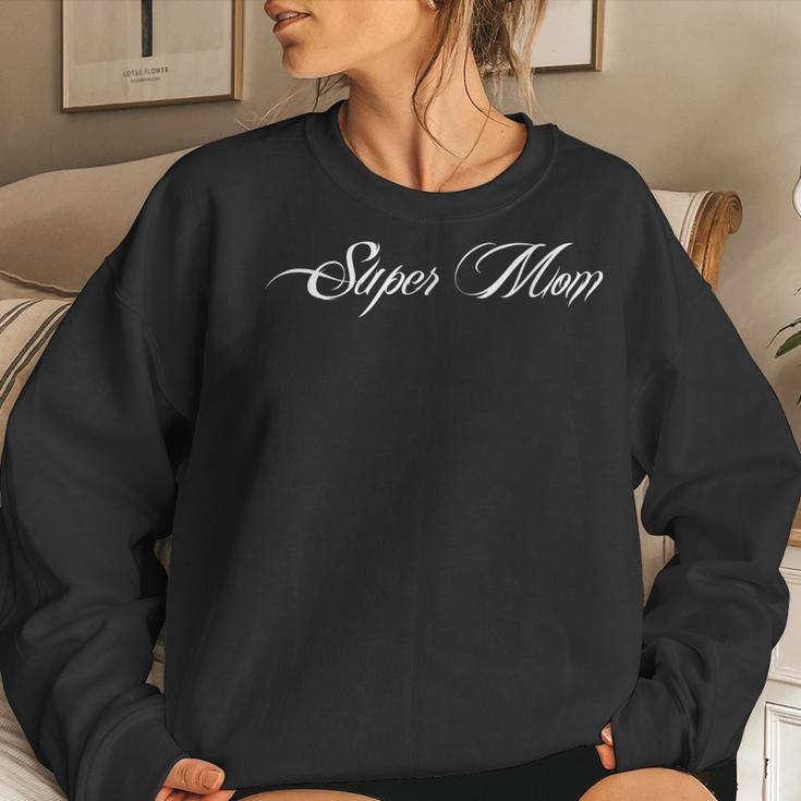 Best Mom In The World Thank You Mom Super Mom Mothers Day Women Crewneck Graphic Sweatshirt Gifts for Her