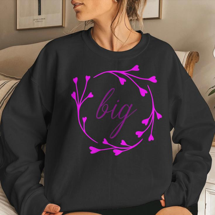 Big Sis Little Sister Sorority Family Reveal Women Sweatshirt Gifts for Her