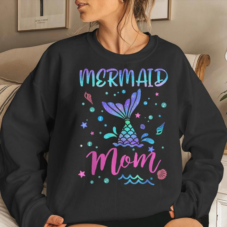 Birthday Mermaid Mom Matching Family Bday Party Squad Mommy Women Sweatshirt Gifts for Her