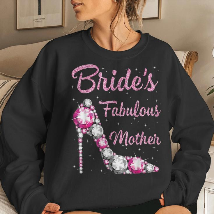 Brides Fabulous Mother Happy Wedding Marry Vintage Women Crewneck Graphic Sweatshirt Gifts for Her