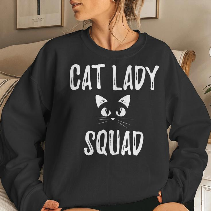 Cat Lady Squad Kitty Cat Lover Cat Mom Cat Lady Cute Women Sweatshirt Gifts for Her
