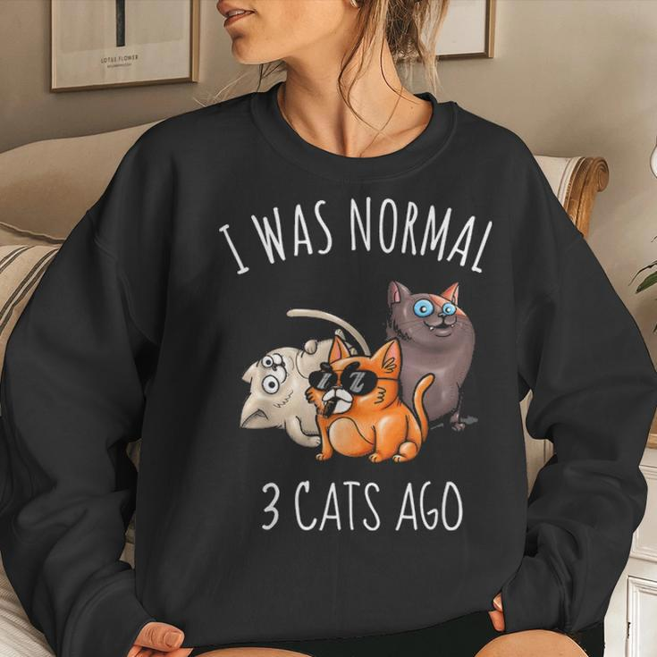 Cat S Women Funny Cat Mom Dad Crazy Cat Lady Gift Women Crewneck Graphic Sweatshirt Gifts for Her