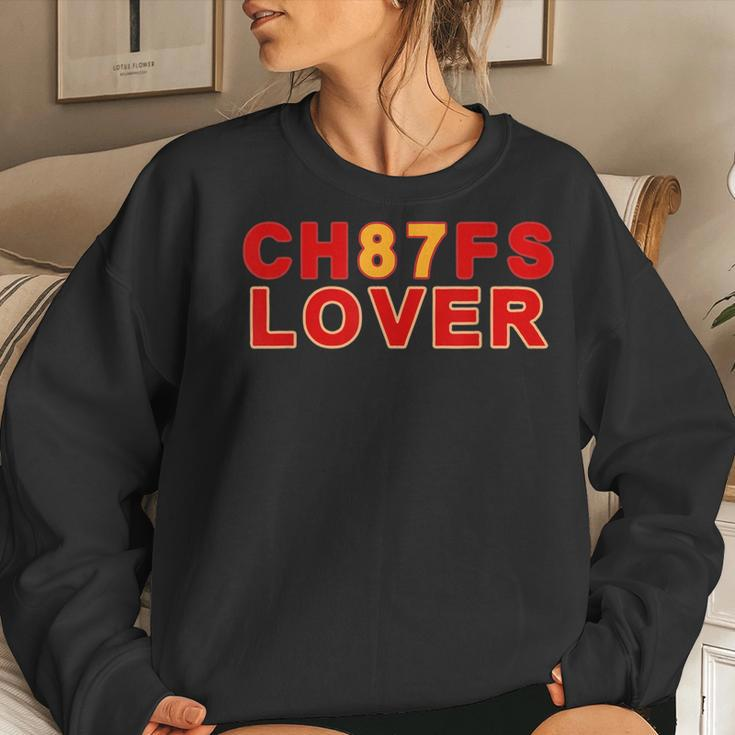 Chief Lover 87 Kansas City Football Christmas Pajamas Travis Women Sweatshirt Gifts for Her