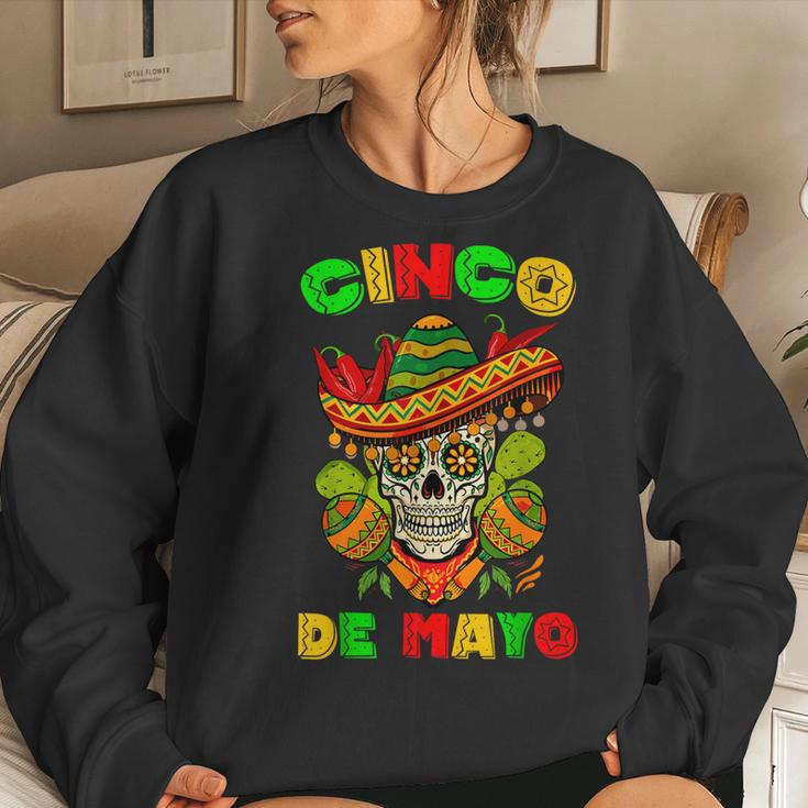 Cinco De Mayo Skull Mexican Fiesta 5 De Mayo Women Men Women Sweatshirt Gifts for Her