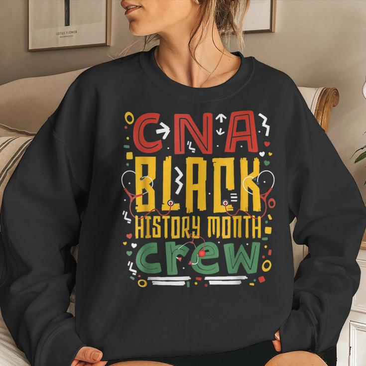 Cna Black History Month Nurse Crew African American Nursing Women Crewneck Graphic Sweatshirt Gifts for Her