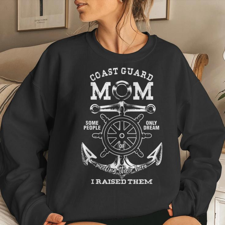 Coast Guard Mom Life Guard Mothers Day Mommy Appreciation Women Crewneck Graphic Sweatshirt Gifts for Her