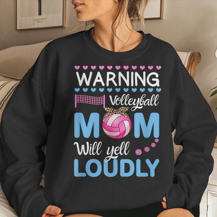 Cute Volleyball For Women Leopard Cool Volleyball Mom Women Sweatshirt Gifts for Her