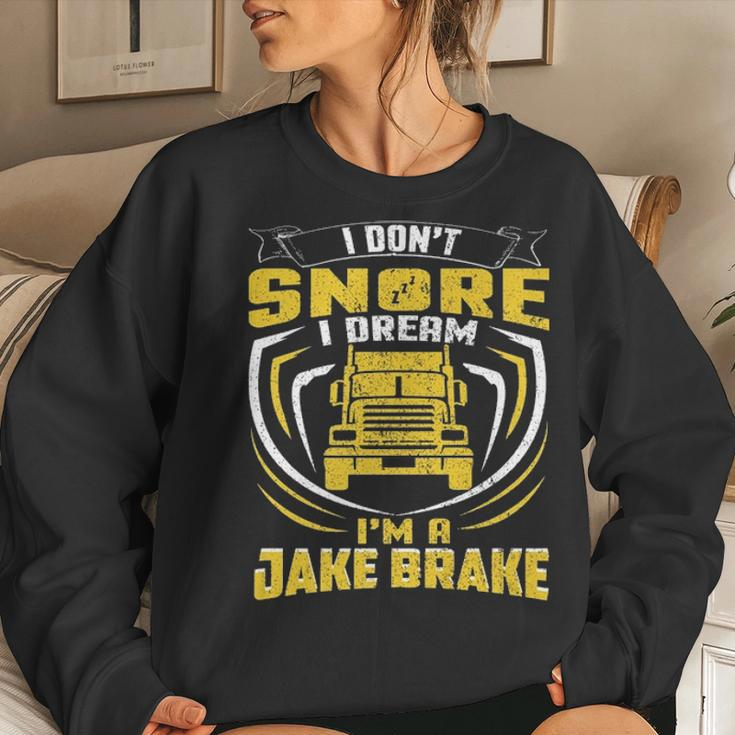 Dad & Mom Funny Trucker Truck Driver S Gift Women Crewneck Graphic Sweatshirt Gifts for Her