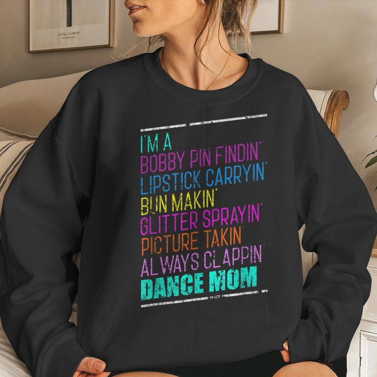 Im A Dance Mom Dance Ballet Hip Hop Distressed Women Sweatshirt Gifts for Her