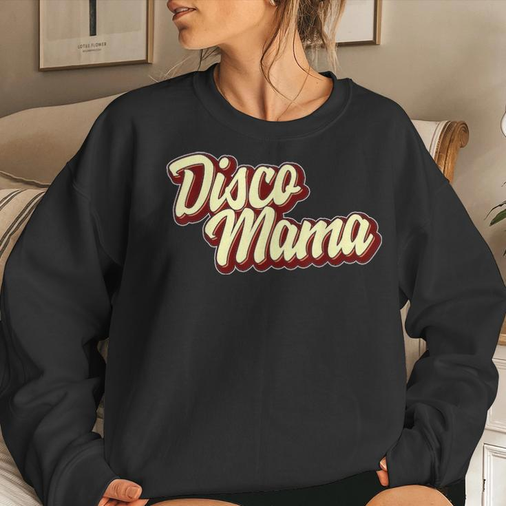 Disco Mama Queen Mom Matching Couple Mothers Day Retro Women Crewneck Graphic Sweatshirt Gifts for Her