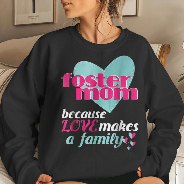 Foster Mom Parent Mothers Day Gift From Daughter Women Crewneck Graphic Sweatshirt Gifts for Her
