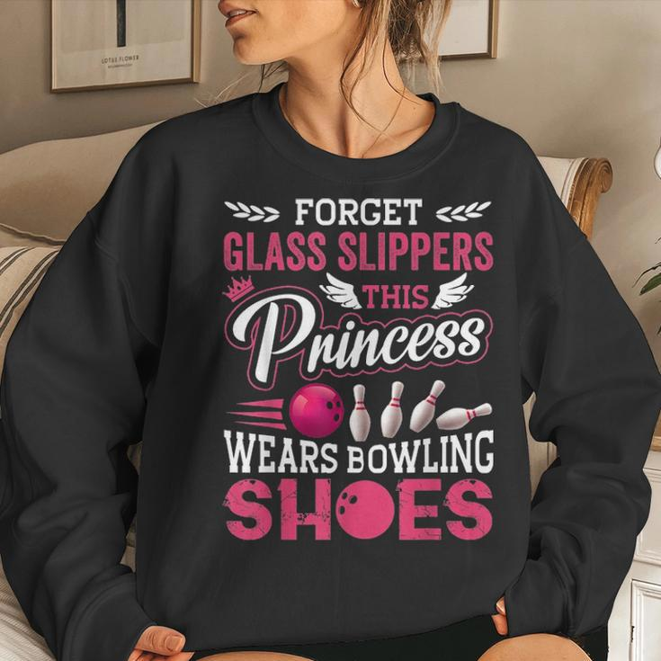 Funny Bowling For Women Girls Kids Mom Wife Women Crewneck Graphic Sweatshirt Gifts for Her