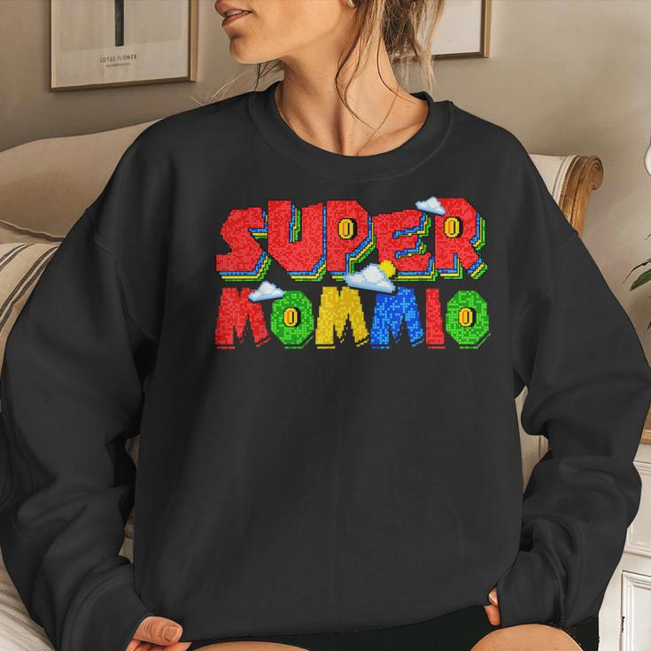 Gamer Mommio Super Mom From Kids Women Sweatshirt Gifts for Her