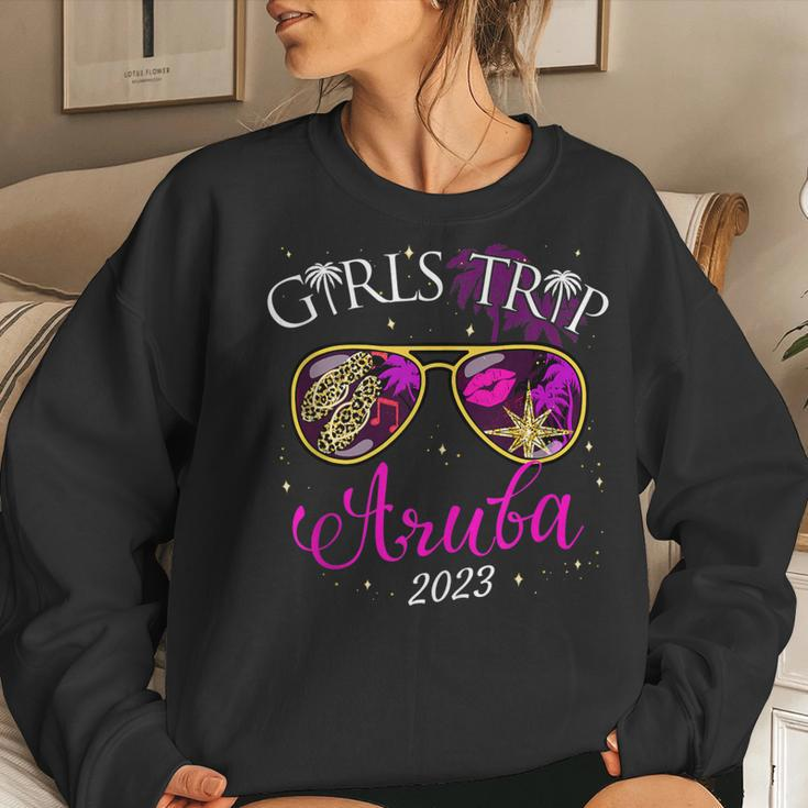 Girls Trip Aruba 2023 For Women Weekend Birthday Squad Women Sweatshirt Gifts for Her
