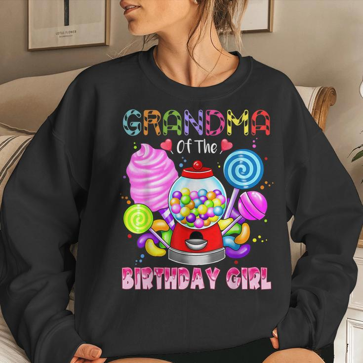 Grandma Of The Birthday Girl Candyland Candy Birthday Party Women Sweatshirt Gifts for Her