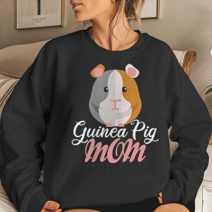 Guinea Pig Mom Costume Guinea Pig Owner Cavy Lover Women Crewneck Graphic Sweatshirt Gifts for Her