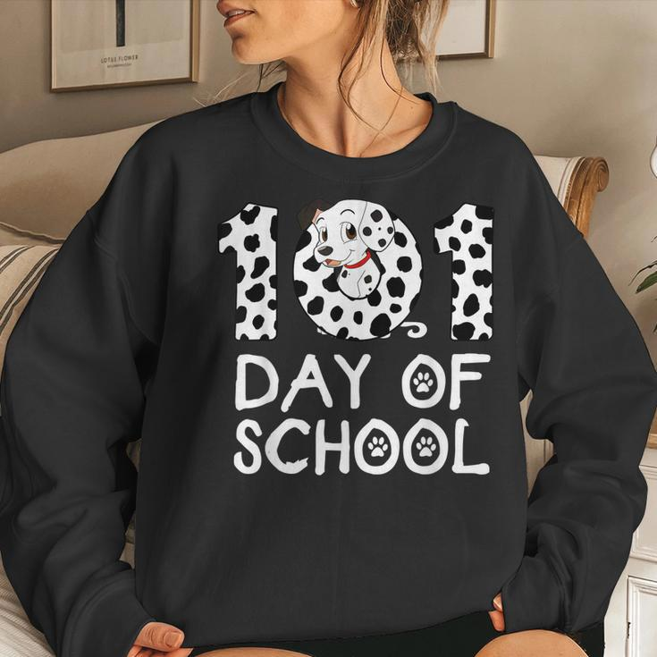 Happy 101 Days School Dog Lover Student Or Teacher Boys Kids V2 Women Crewneck Graphic Sweatshirt Gifts for Her