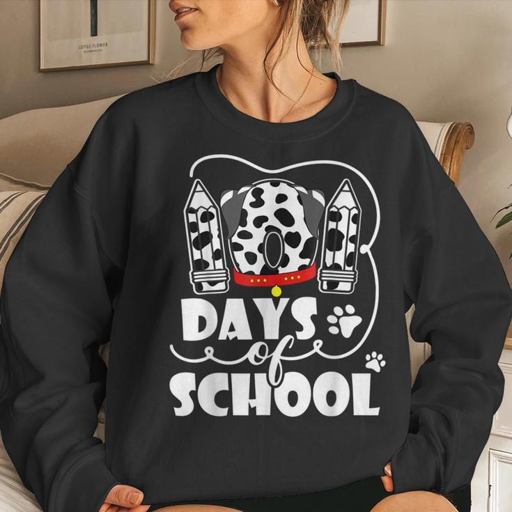 Happy 101 Days School Dog Lover Student Or Teacher Boys Kids V3 Women Crewneck Graphic Sweatshirt Gifts for Her