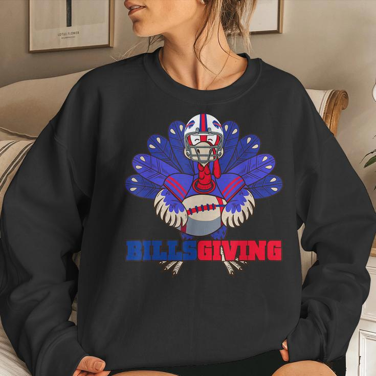 Happy Billsgiving Chicken Football Thanksgiving Turkey Women Sweatshirt Gifts for Her
