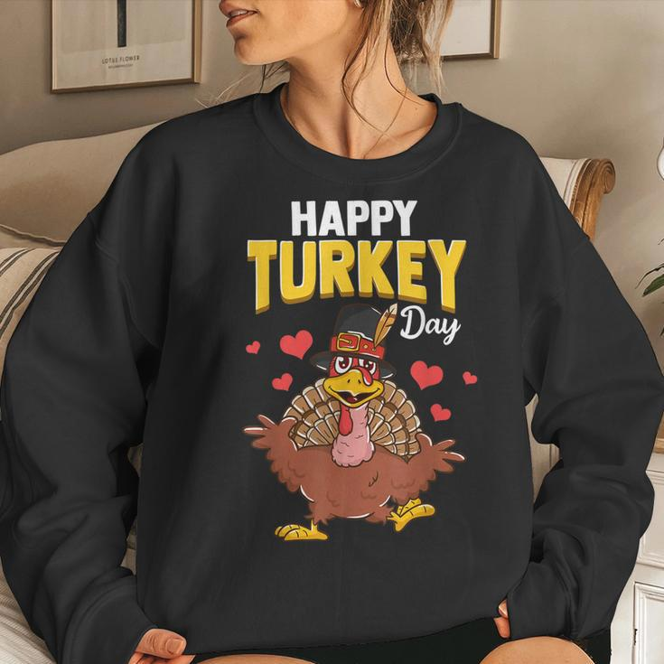 Happy Turkey Day Thanksgiving Gobble Kids Women Men Women Sweatshirt Gifts for Her