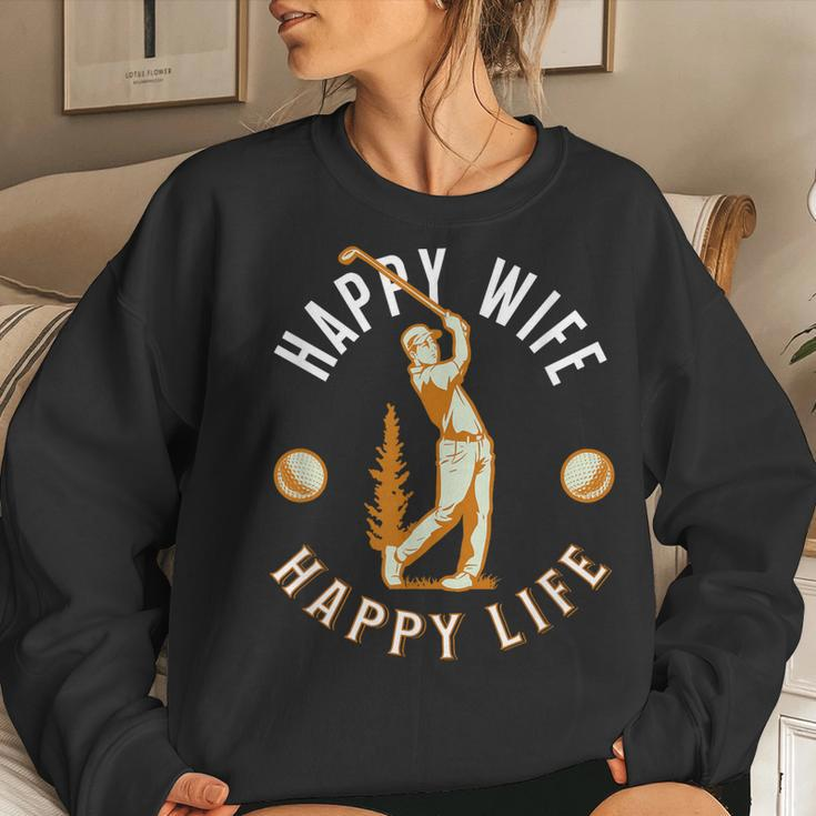 Happy Wife Happy Life - Golf Game For Happy Marriage Women Sweatshirt Gifts for Her