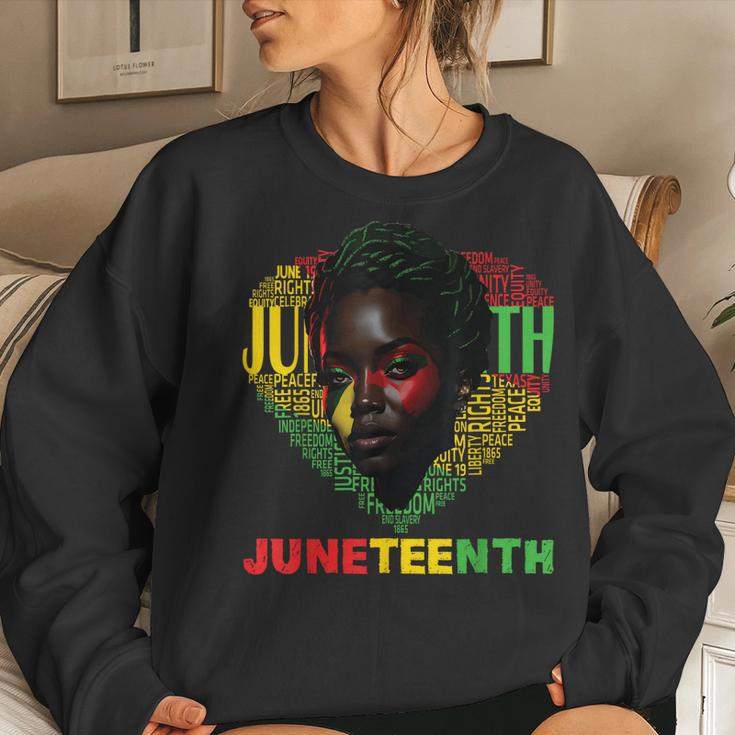 Junenth Celebrating Black Freedom 1865 Black Womens Women Sweatshirt Gifts for Her