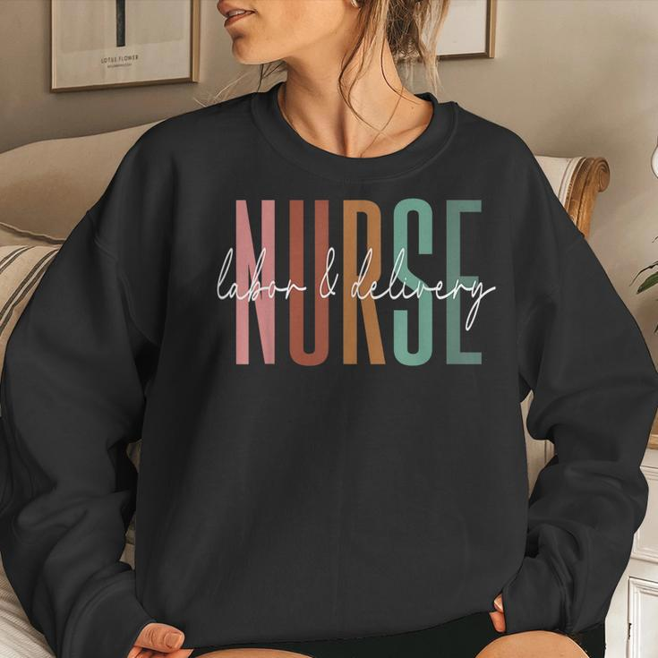 Labor And Delivery Nurse L&D Nurse Nursing Week  Women Crewneck Graphic Sweatshirt Gifts for Her