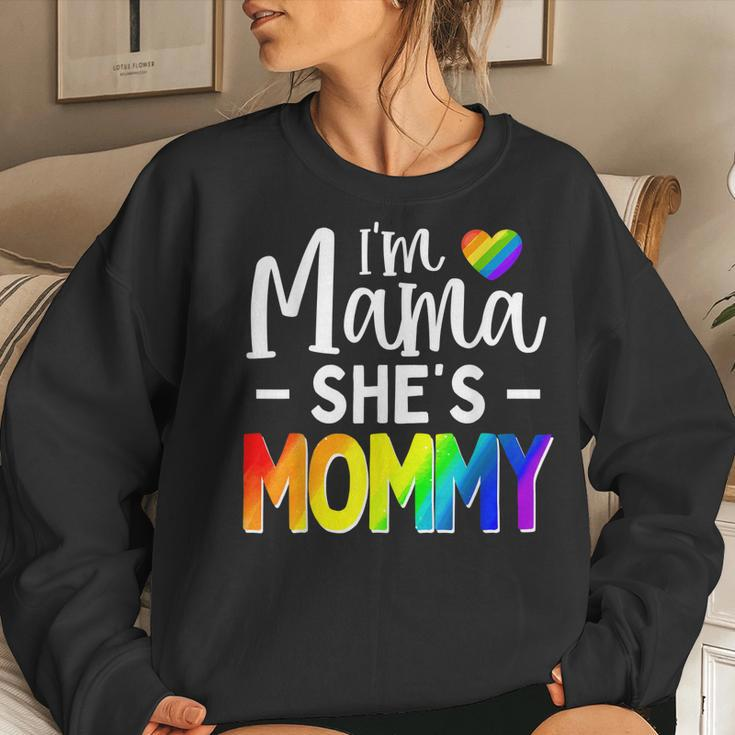Lesbian Mom Gay Pride Im Mama Shes Mommy Lgbt Women Sweatshirt Gifts for Her