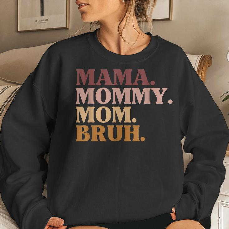 Mama Mom Bruh Humor Vintage For Mother Women Sweatshirt Gifts for Her