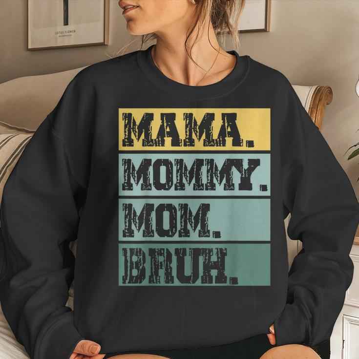 Mama Mommy Mom Bruh Vintage Mother 2023 Women Sweatshirt Gifts for Her