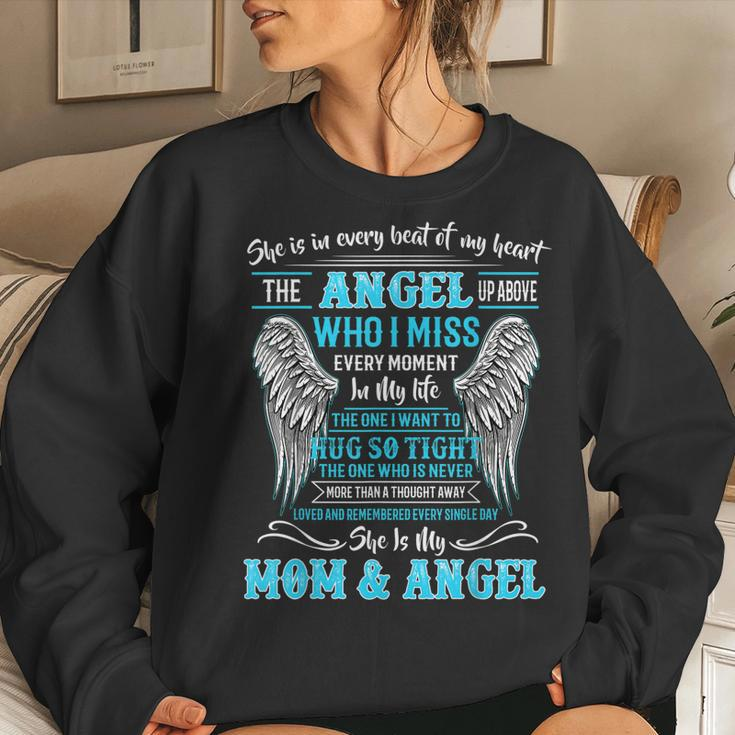 Memory Of Parents In Heaven For Daughter Son Loss Mom Women Sweatshirt Gifts for Her