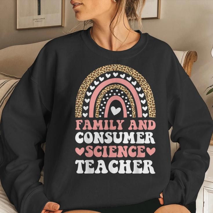 Men Family And Consumer Science Facs Teacher Back To School Women Crewneck Graphic Sweatshirt Gifts for Her