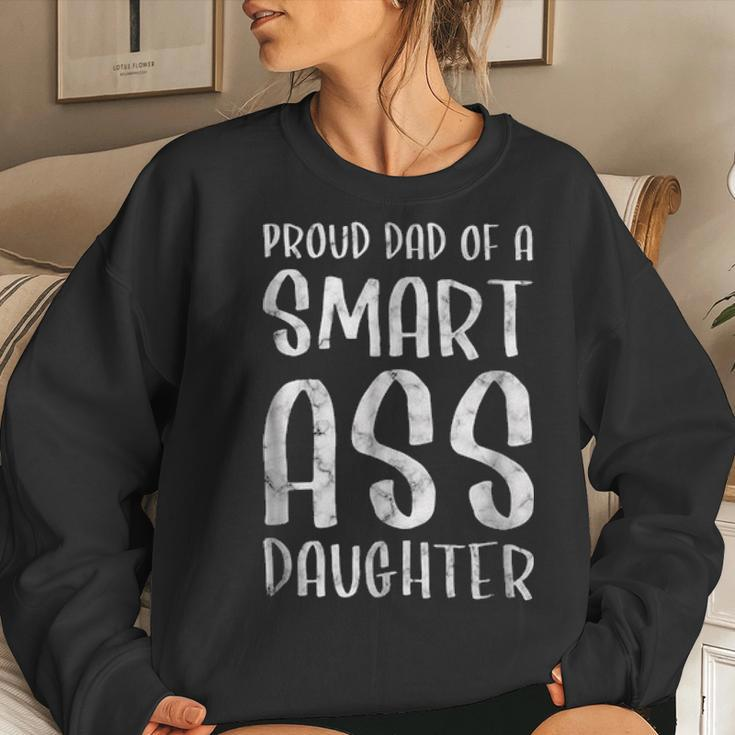 Mens Funny Dad From Daughter Fathers Day Gift Best Dad Ever Women Crewneck Graphic Sweatshirt Gifts for Her