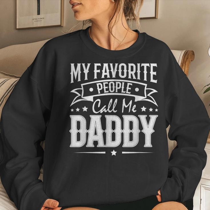 Mens Womens My Favorite People Call Me Daddy Vintage Women Crewneck Graphic Sweatshirt Gifts for Her