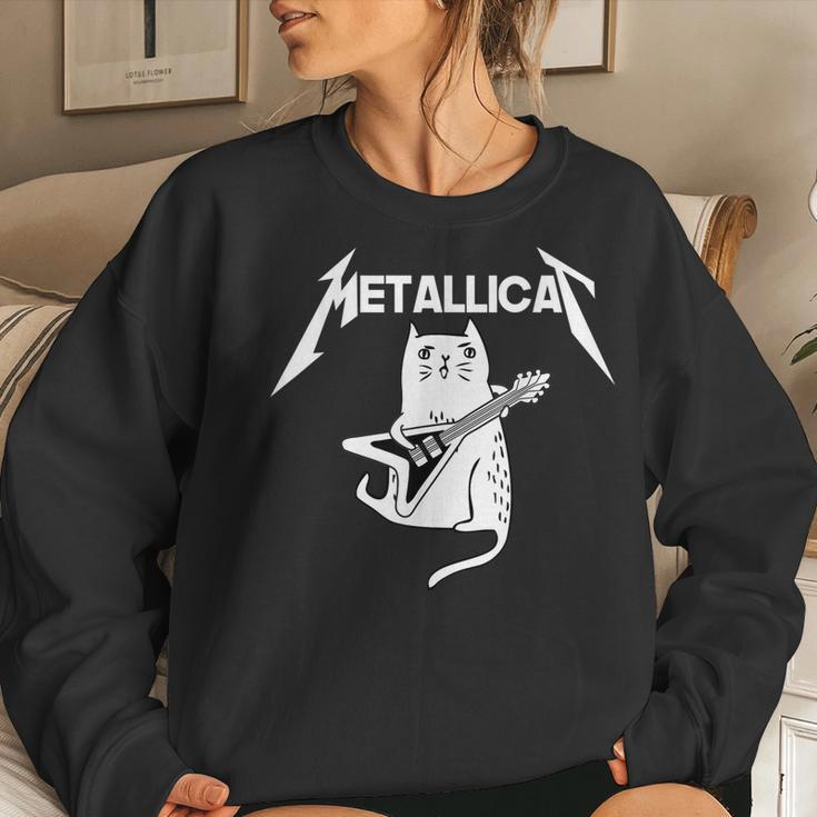 Mettalicat Rock Band Guitar Christmas Women Sweatshirt Gifts for Her