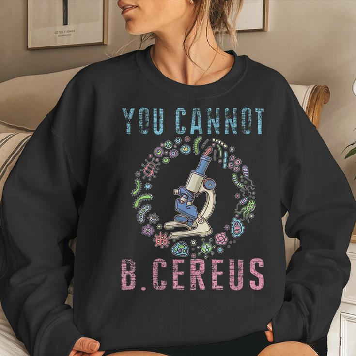 Microbiology Microbiologist Biology Teacher Labtech Women Sweatshirt Gifts for Her