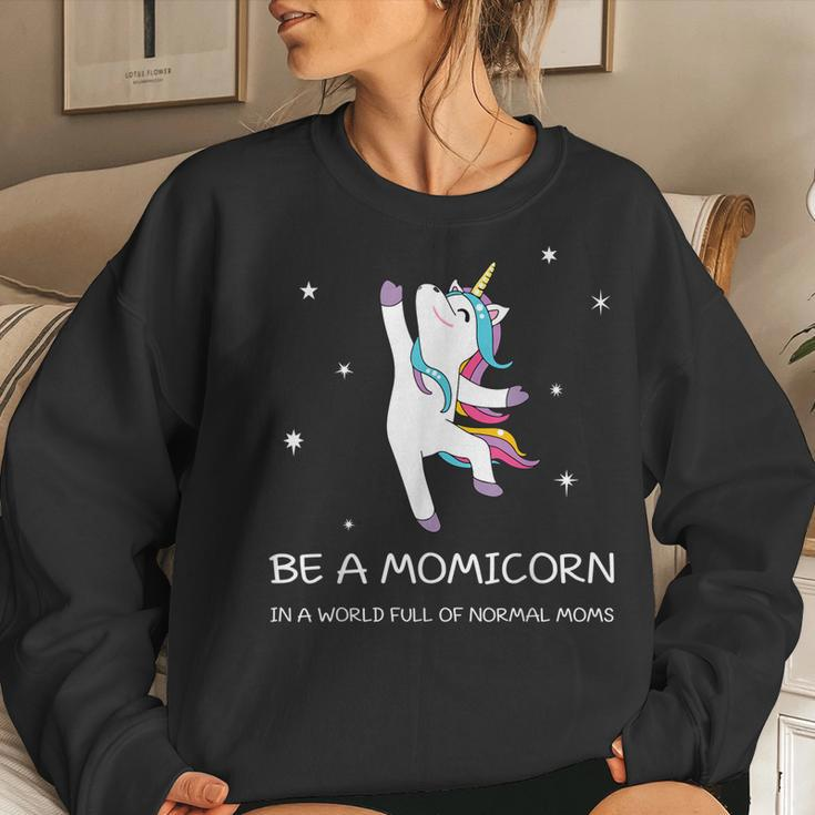 Be A Momicorn Moms Tshirt Unicorn Shirt Women Sweatshirt Gifts for Her