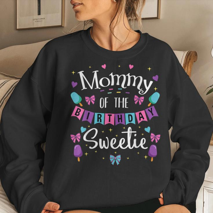 Mommy Of The Birthday Sweetie Celebration Themed Party Women Sweatshirt Gifts for Her