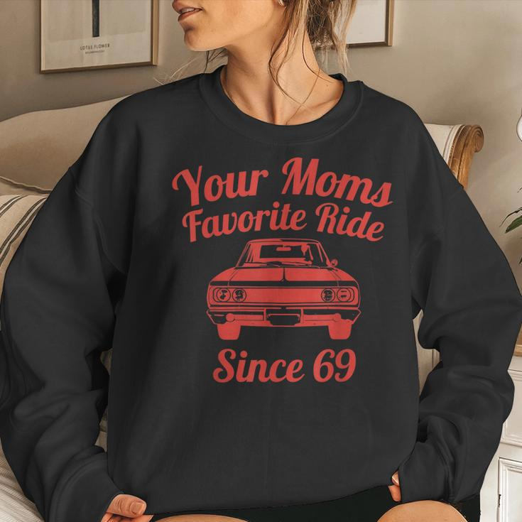 Your Moms Favorite Ride Since 69 Favorite Moms 69 Old Women Sweatshirt Gifts for Her