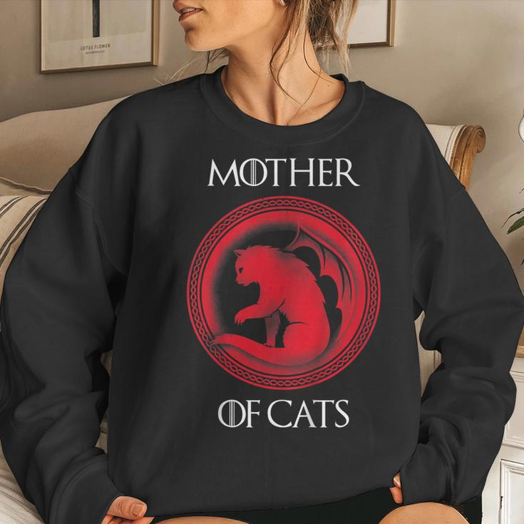 Mother Of Cats Shirt Idea For Mom Wife Her Women Sweatshirt Gifts for Her